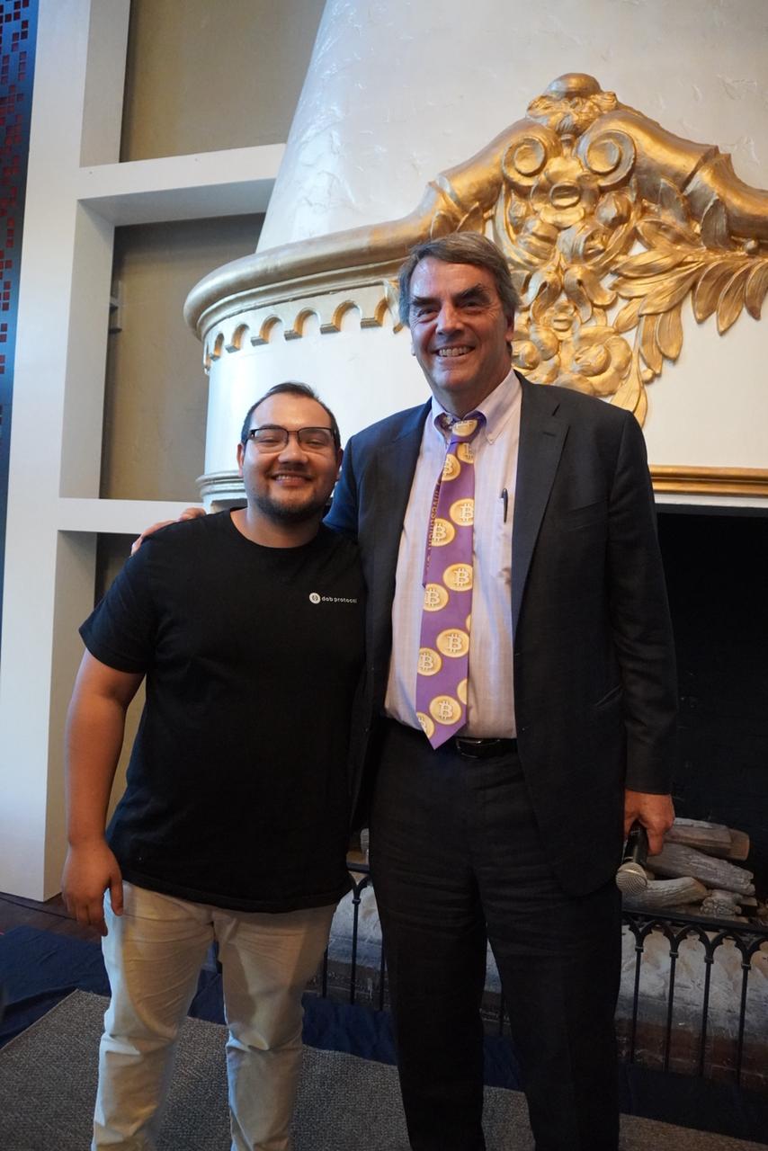 Oscar Castillo with Tim Draper at Draper University