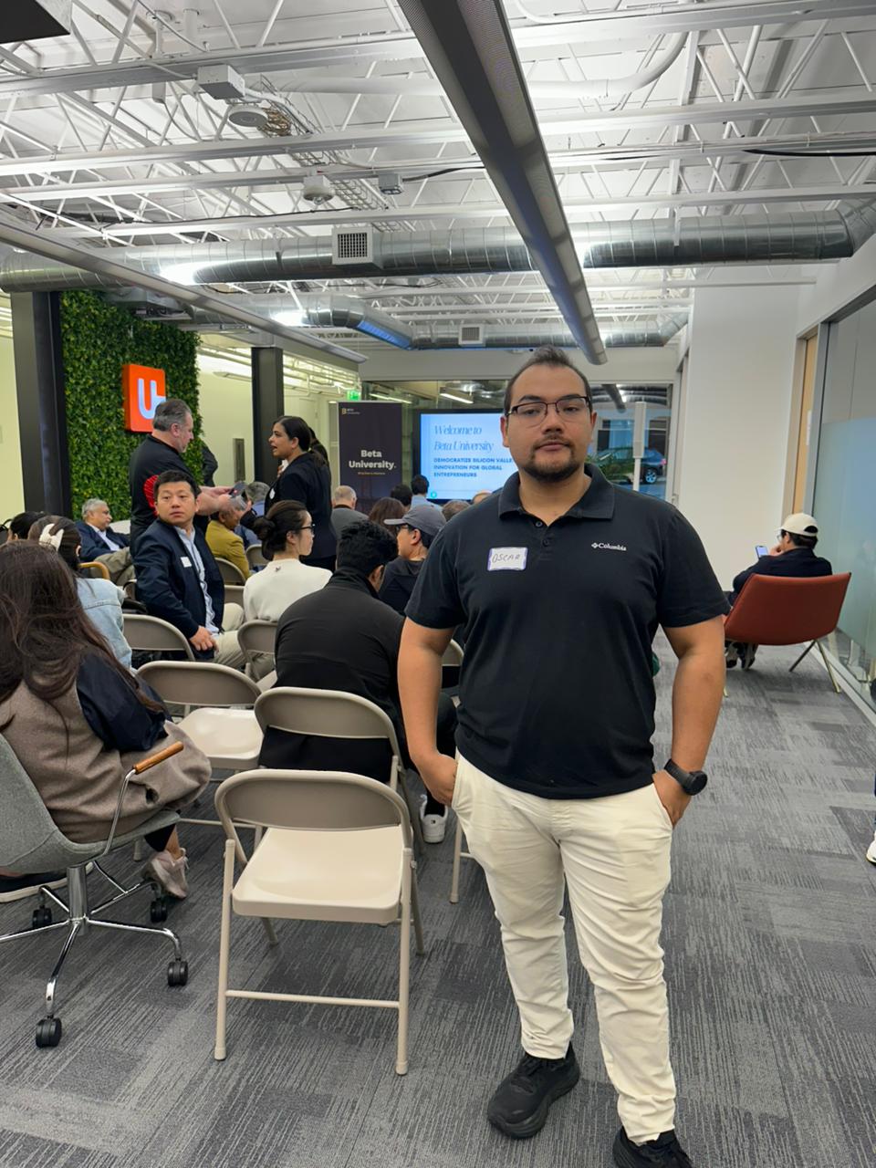 Oscar at tech meetup